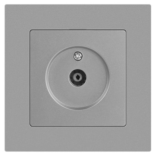 Розетка телевизионная одиночная TV СП Accent 6-301-03 IP20 алюм. Intro Б0063607