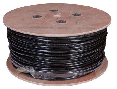 Кабель витая пара U/UTP CAT 5е PE 25PR 24AWG OUTDOOR SOLID черн. 305м РФ Rexant 01-1122-R