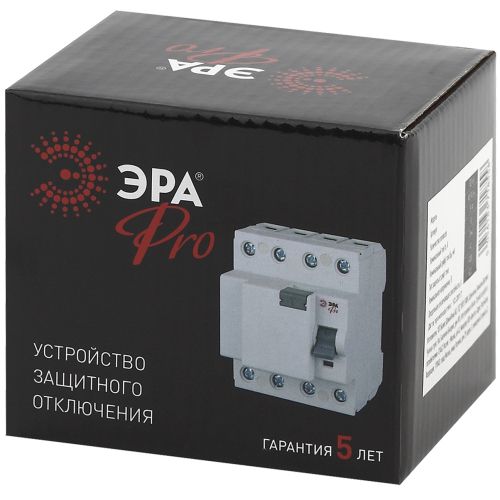 Выключатель дифференциального тока (УЗО) 3P+N 100А 30мА ВД1-63 Pro NO-902-53 ЭРА Б0031892