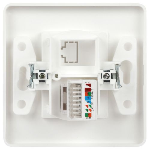Розетка компьютерная 1-м СП Style 7-303-01 RJ45 бел. Intro Б0060649
