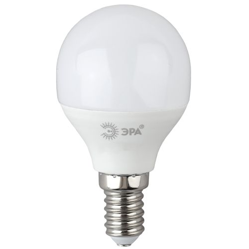 Лампа светодиодная P45-8W-865-E14 R (диод шар 8Вт холодн. E14) (10/100/3600) Эра Б0045358
