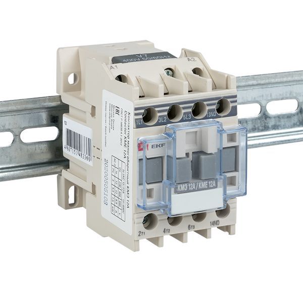 Контактор КМЭ-1 12А кат. 400В AC 1НО EKF ctr-s-12-380