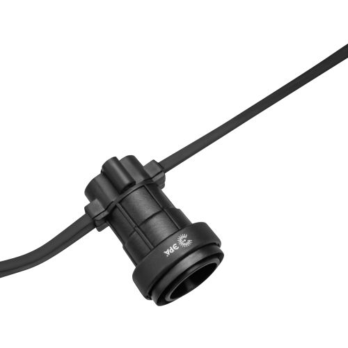 Гирлянда "Белт Лайт" ERABL-L100/S40 2 жил. 2х1.5кв.мм E27 шаг 40см IP65 каучук медь (бухта 100м) Эра Б0049178