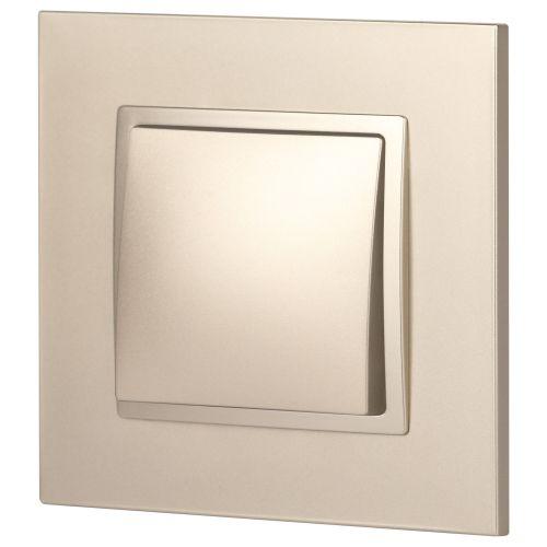 Выключатель 1-кл. СП Elegance 14-1101-04 10А IP20 250В 10AX механизм шампань Эра Б0034211