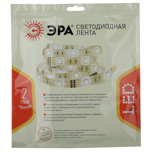 Лента светодиодная LS5050-14.4-60-24-33-4000К-5m (уп.5м) ЭРА Б0043114
