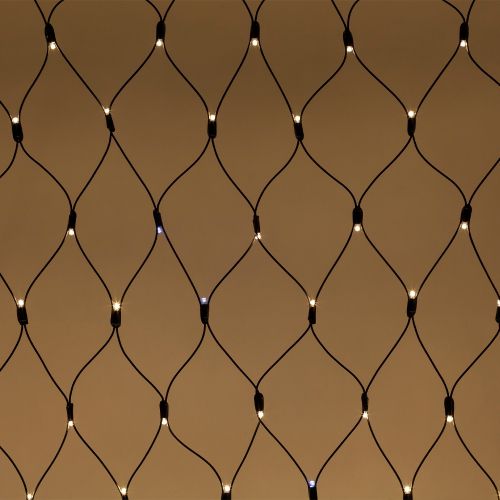 Гирлянда светодиодная "Сеть" 1.5х2м 150LED тепл. бел. IP65 220В бел. мерцание провод черн. каучук (без шнура питания) ERAPS-SK3 Эра Б0051895