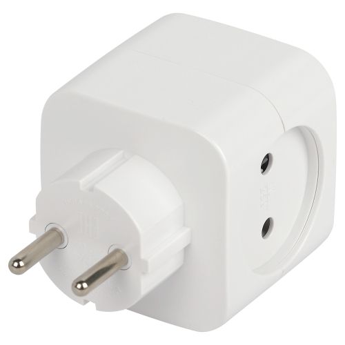 Разветвитель электрический SP-2-USB-W на 2 розетки 220В+ 2xUSB 2400мА без заземл 10А бел. Эра Б0049531