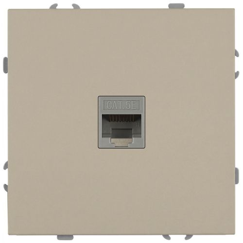 Розетка информационная 1-м СП Galaxy RJ45 16А IP20 250В шампань 15-3107-04 Эра Б0070741