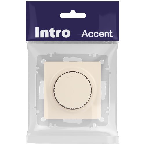 Светорегулятор поворотный СП Accent 6-401-02 600Вт 230В IP20 сл. кость Intro Б0063672