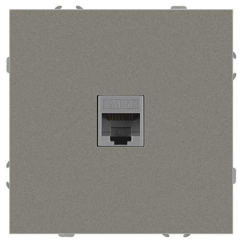 Розетка информационная 1-м СП Galaxy RJ45 16А IP20 250В титан 15-3107-07 Эра Б0070747