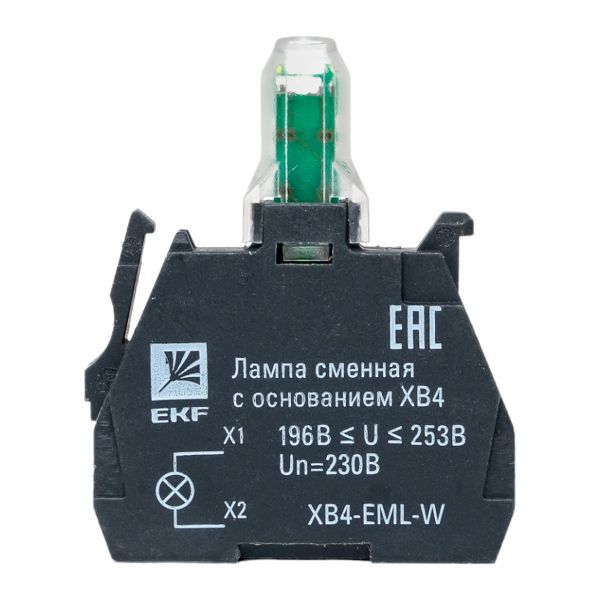 Лампа сменная с основанием XB4 бел. 230В PROxima EKF XB4-EML-W