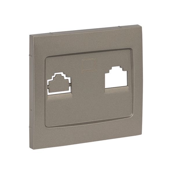 Панель лицевая Валенсия для розетки 1-м RJ-45 кашемир PROxima EKF ESK01-L-035-40