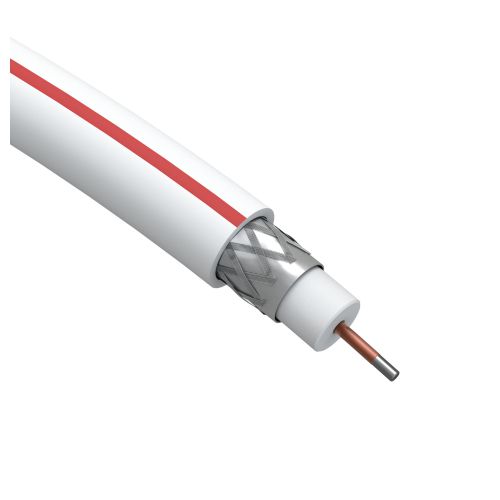 Кабель коаксиальный SAT 50м CCS/оплетка Al 75% PVC 75Ом бел. (м) SL-M-75-PVC100 Simple Эра Б0044607