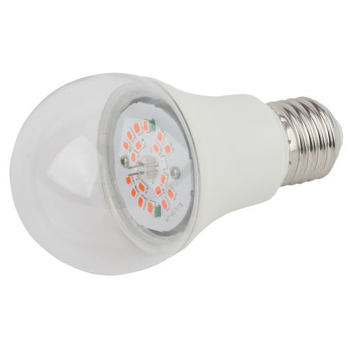 Лампа светодиодная FITO-14W-RB-E27-K 14Вт A60 грушевидная прозрачная 1310К E27 130-270В для растений красн./син. спектр Эра Б0039071