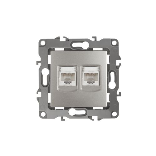 Розетка компьютерная 2-м Эра12 RJ45 12-3108-15 перламутр Эра Б0019357