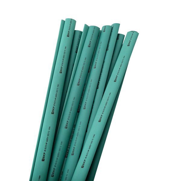 Трубка термоусадочная ТУТ нг 10/5 зел. 1м (уп.50м) PROxima EKF tut-10-j-1m