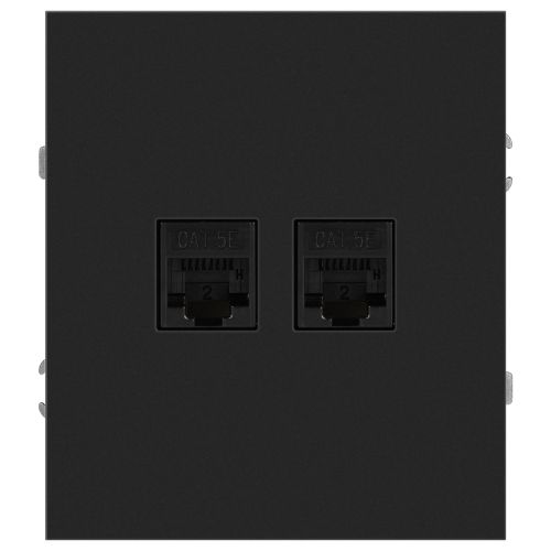 Розетка информационная 2-м СП Arktik RJ45 16А IP20 250В антрацит 16-3108-05 Эра Б0070488