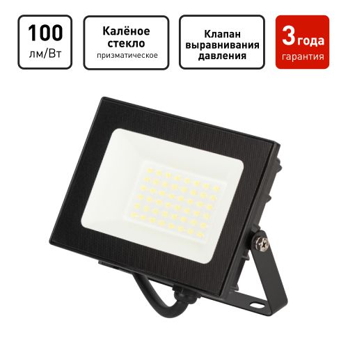 Прожектор светодиодный LPR-062-0-65K-030 30Вт IP65 6500К 3000лм призма Проектный Эра Б0064687