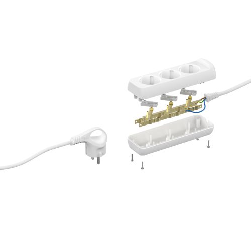 Удлинитель 3х7м с заземл. 16А IP20 U-3e-7m-3х1 ПВС 3х1 Эра Б0028372