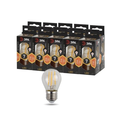 Лампа светодиодная филаментная F-LED P45-7W-827-E27 Эра Б0027948