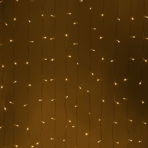 Гирлянда светодиодная "Занавес" 3х2м 240LED тепл. бел. 220В Holiday INZL-01W Intro Б0060437