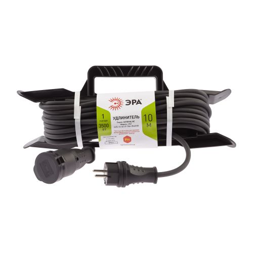 Удлинитель-шнур на рамке 1х10м с заземл. 16А IP44 UFx-1e-3х1.5-10m-IP44(KG) КГ 3х1.5 Эра Б0050867
