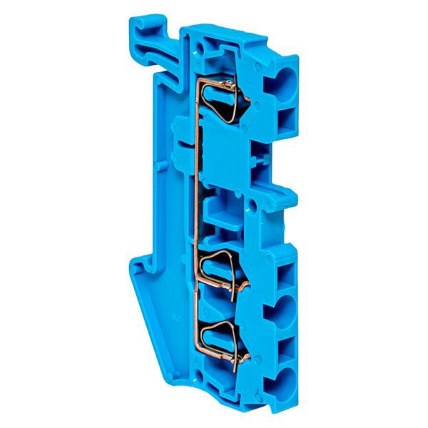 Колодка клеммная ST-2.5 28А 3 вывода пружинная син. EKF plc-jxb-st-2.5-3-blue