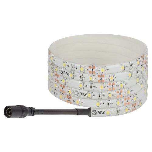 Комплект светодиодной ленты 2835kit-4.8-60-12-IP65-6500 холод. бел. 12В (в комплекте: LED лента на двустороннем скотче; источник питания; коннекторы) (уп.5м) Эра Б0043063