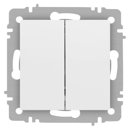 Переключатель 2-кл. СП Accent 6-107-01 10А IP20 250В AL/CU бел. Intro Б0063554
