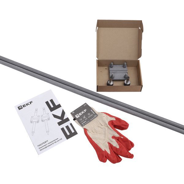 Комплект заземления безмуфтовый 3м (стержни d16мм) HZ EKF gc-25301