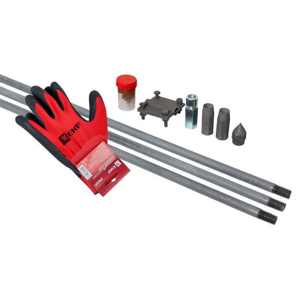 Комплект заземления верт. d16 дл.4.5м(3х1.5м) HZ PROxima EKF gc-21450