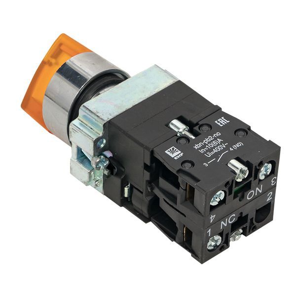 Переключатель BD33 3P с желт. подсветкой 230В NO PROxima EKF xb2-bk33-y-230