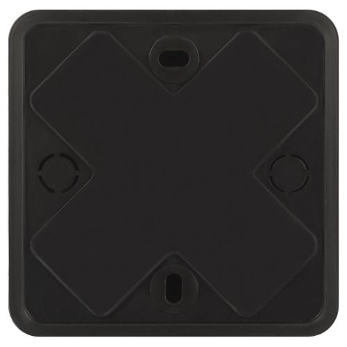 Коробка распаячная 75х75х28мм без клеммы IP40 черн. BS-B-75-75-28 Эра Б0061809
