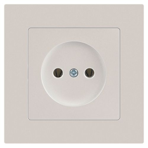 Розетка 1-м СП Accent 6-201-06 16А IP20 250В 2P перламутр. Intro Б0063667