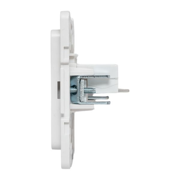 Розетка компьютерная 2-м Стокгольм RJ-45 механизм бел. EKF EYK02-035-10