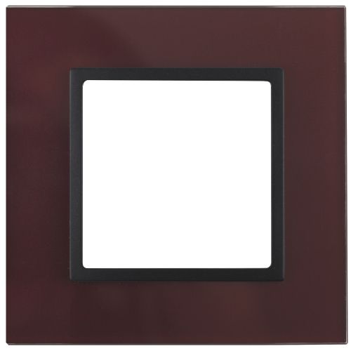Рамка 1-м 14-5101-25 стекло Elegance бордо+антрацит ЭРА Б0034479