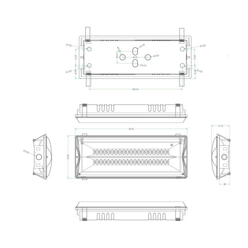 Светильник светодиодный DPA-301-1-65 IP65 40LED 3ч аварийный постоянный Проектный Эра Б0051843