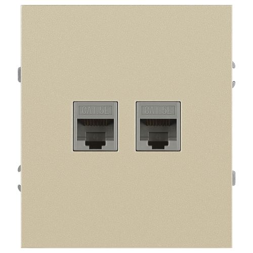 Розетка информационная 2-м СП Arktik RJ45 16А IP20 250В шампань 16-3108-04 Эра Б0070487