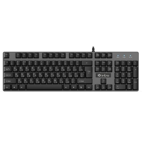 Клавиатура игровая KG480 проводная метал. с подсветкой черн. А0036180 Intro Б0060192