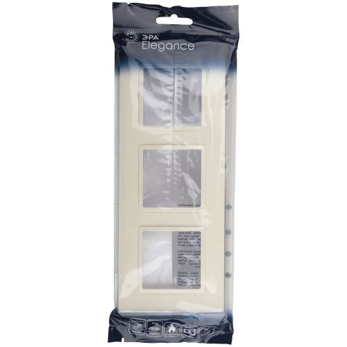 Рамка 3-м Elegance 14-5013-02 Classic слон. кость Эра Б0060582