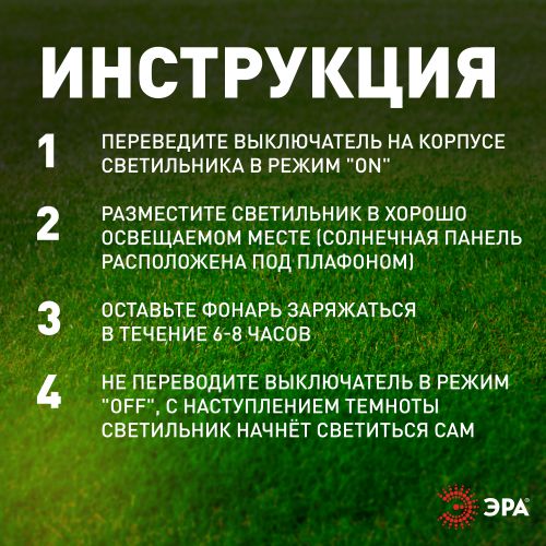 Светильник уличный ERASF23-10 Веер на солнечной батарее садовый 72см 8LED ЭРА Б0062358