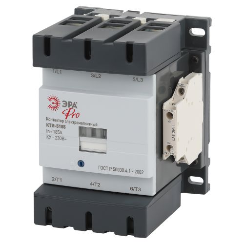 Контактор КТИ-5185 ЭРА PRO KKT50-185-230-10-E 185А 230В/АС3 Эра Б0054924