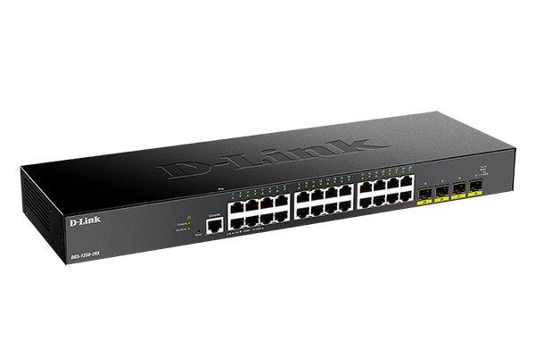 Коммутатор настраиваемый L2 DGS-1250-28X/A1A c 24 портами 10/100/1000Base-T и 4 портами 10GBase-X SFP+ D-link 1750549