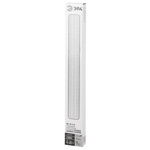 Светильник светодиодный DBA-107-0-20 9Вт 6500К IP20 90LED 4ч аварийный непостоянный Эра Б0044404