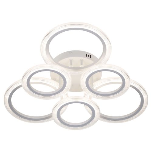 Светильник светодиодный Ring CLL-1-90-RC WH 90Вт 3000К-6000К 620х620х125 с пультом ДУ бел. Эра Б0069749