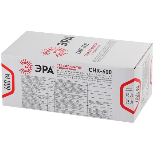 Стабилизатор напряжения СНК-600 Эра Б0032468