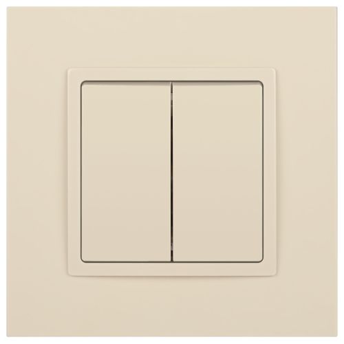 Переключатель 2-кл. СП Elegance 14-1106-02 10А IP20 250В 10AX механизм сл. кость Эра Б0034244