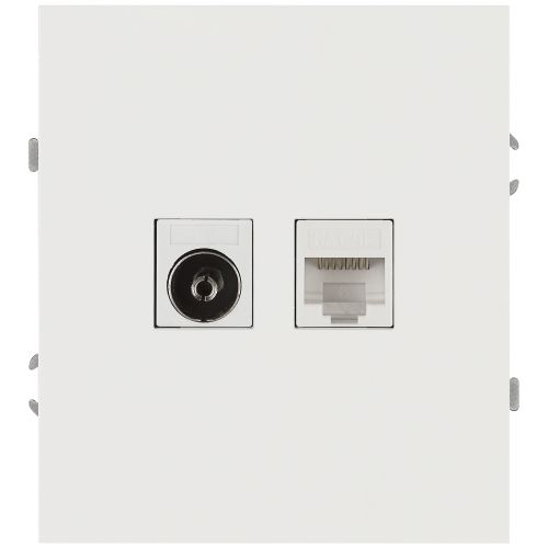 Розетка комбинированная СП Arktik RJ45 + TV 16А IP20 250В бел. матов. 16-3110-08 Эра Б0070501