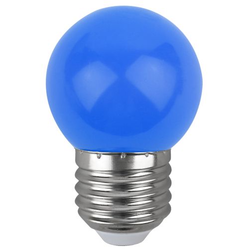 Лампа светодиодная ERABL45-E27 P45 1Вт шар син. E27 4SMD для белт-лайт ЭРА Б0049573
