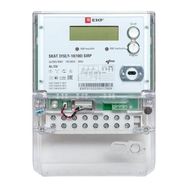 Счетчик Skat 315E/1-10(100) SIRP 3ф EKF 31502R